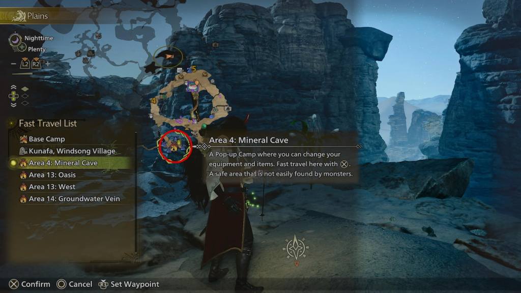 Area 4 Mineral Camp location