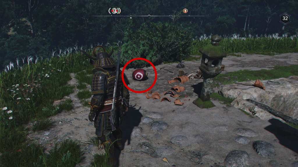 Explosive target on ground