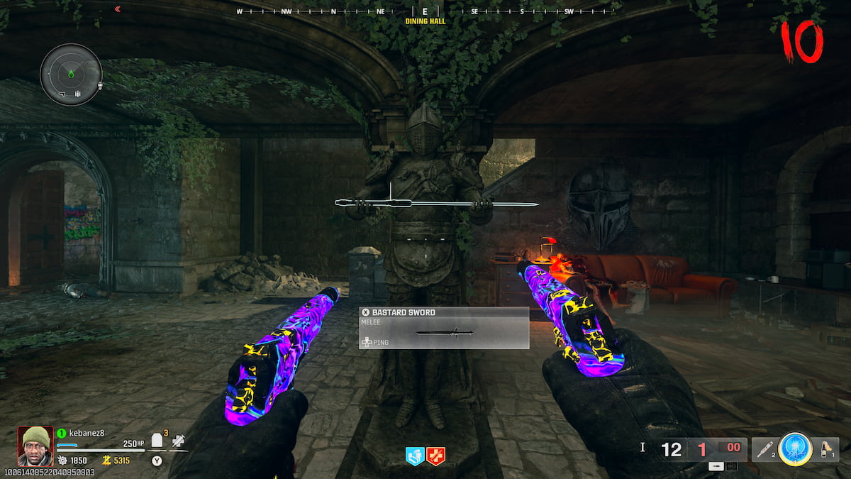 Picking up the Dragon Bastard Sword from Statue