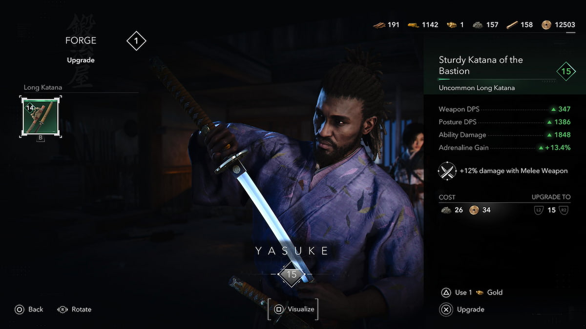 Using gold for tool uprades