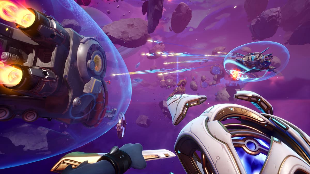 Wildgate screenshot of players fighting in space