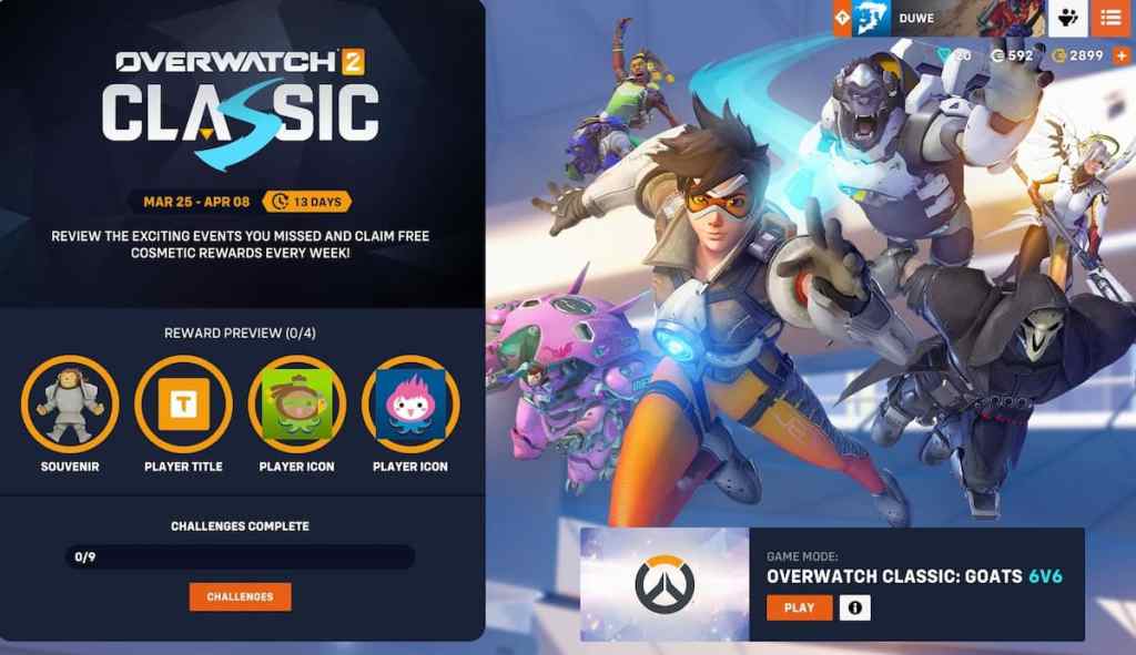 OW Classic GOATS limited time mode screenshot