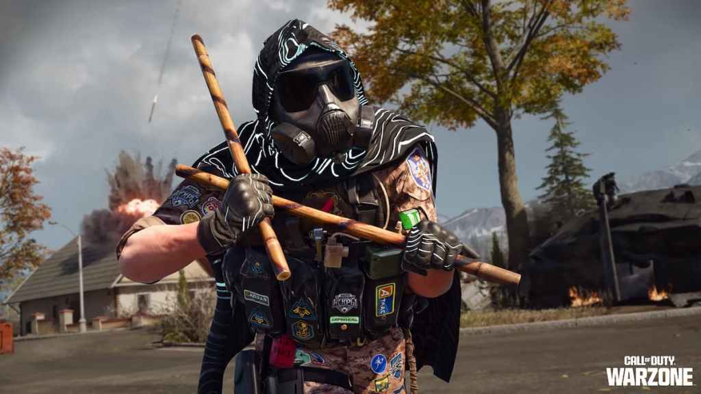Trail Blazer Caine skin holding Kali Sticks in Warzone