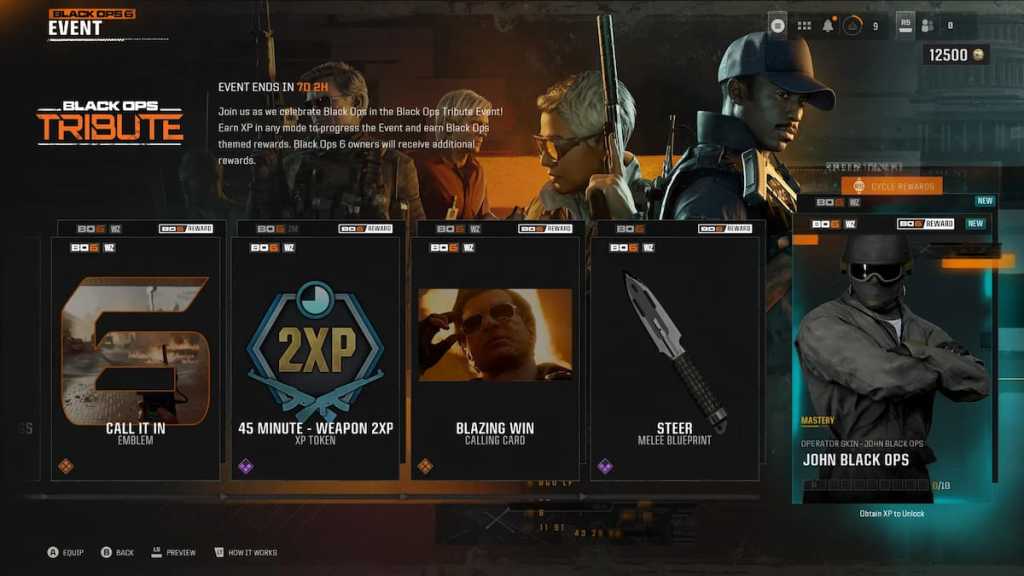 Black Ops Tribute event in BO6