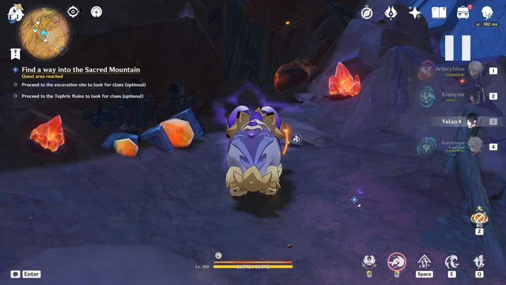 Indwell a tatankasaur and smash the rocks