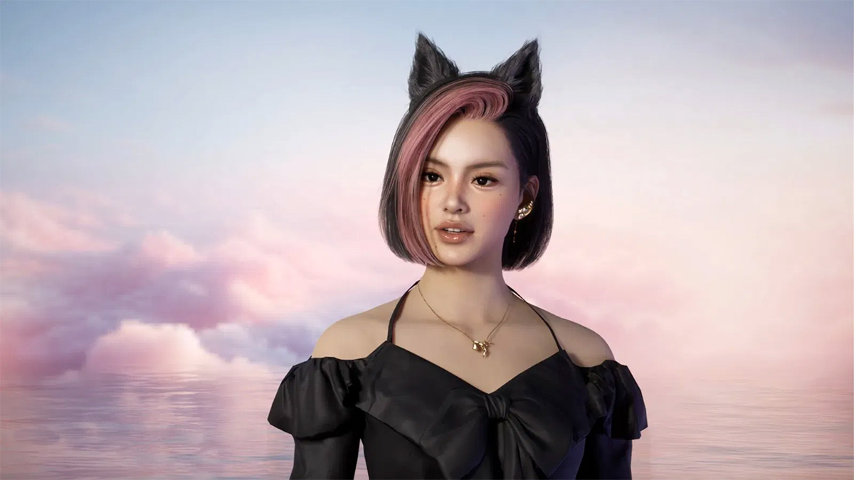 InZOI versus The Sims: All major differences - Zoi from the game with cat ears