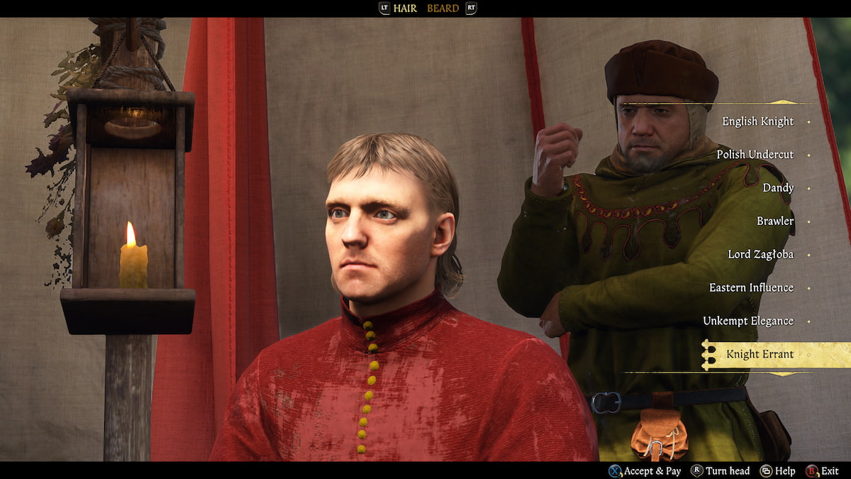 Henry's Knight Errant haircut