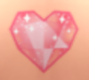 Crystal heart tattoo stamp in The Sims 4