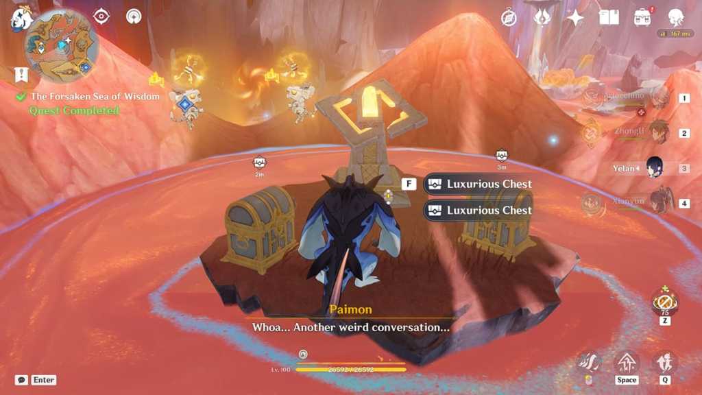 Luxurious Chests reward for completing The Forsaken Sea of Wisdom quest