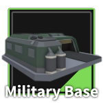 Military Base Tower from the Tower Defense Simulator Roblox experience