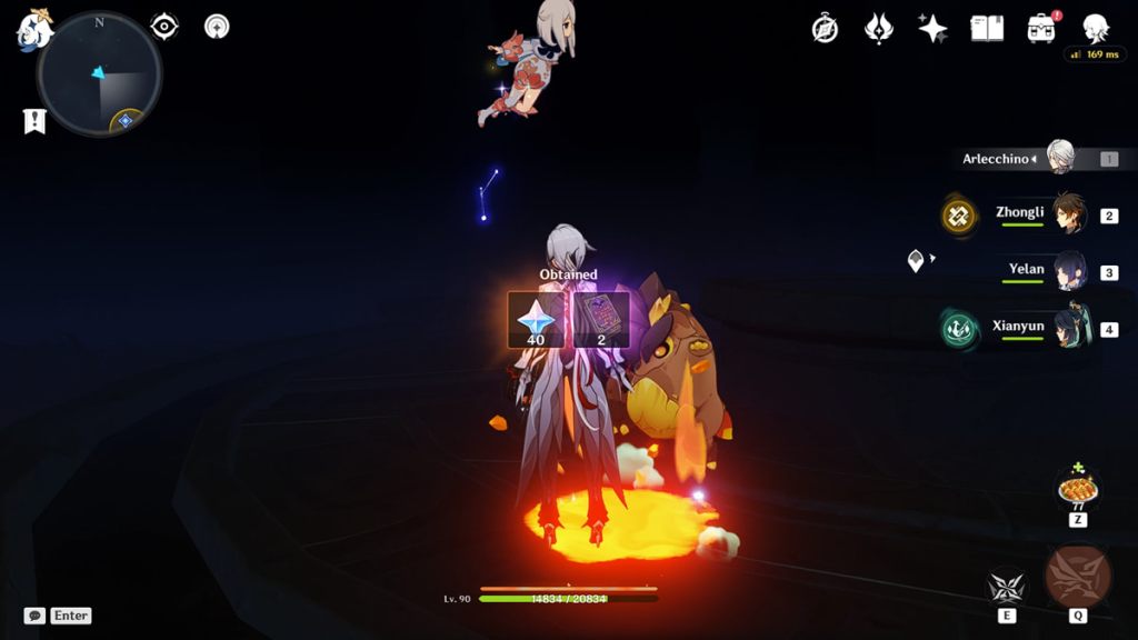 Primogem reward for completing Nahuatzin's leap quest