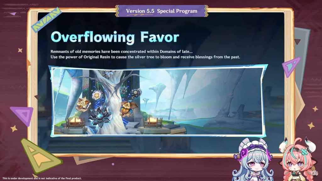 Get double artifact drops in Overflowing Favor event.