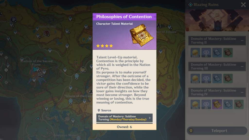 Philosophies of Contention is Iansan's talent material.