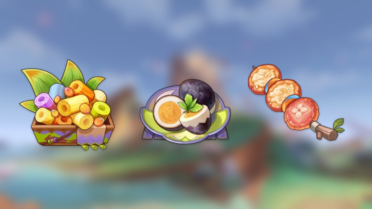puffed grainfruit bars, magma eggs, and cheesy mushroom skewer dishes in genshin impact 5.5