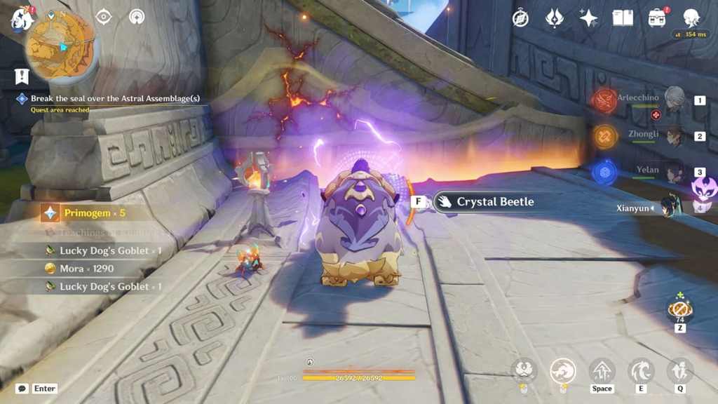 Push the platform on the second floor twice.