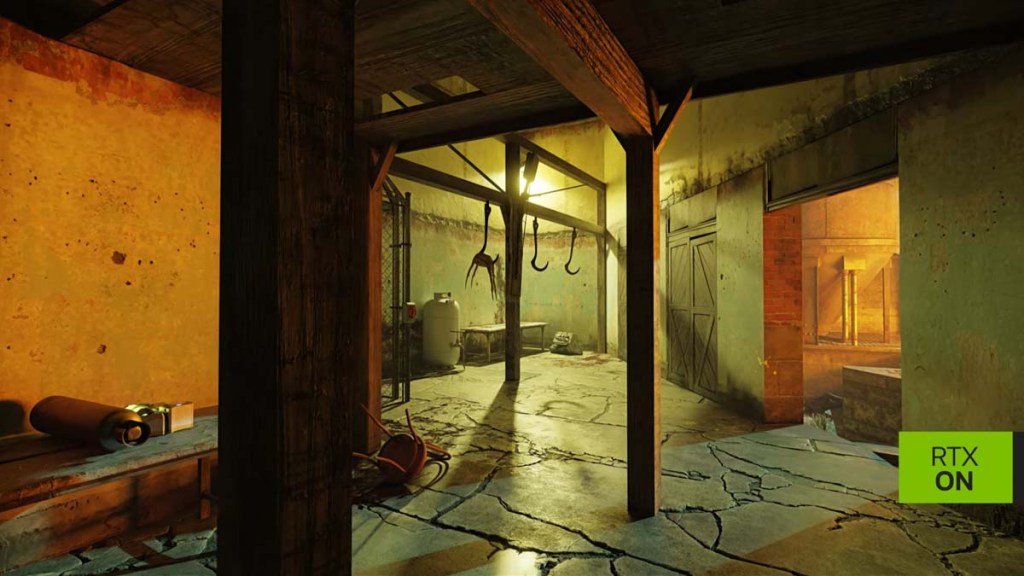 Ravenholm with ray tracing on, looking very well-lit.