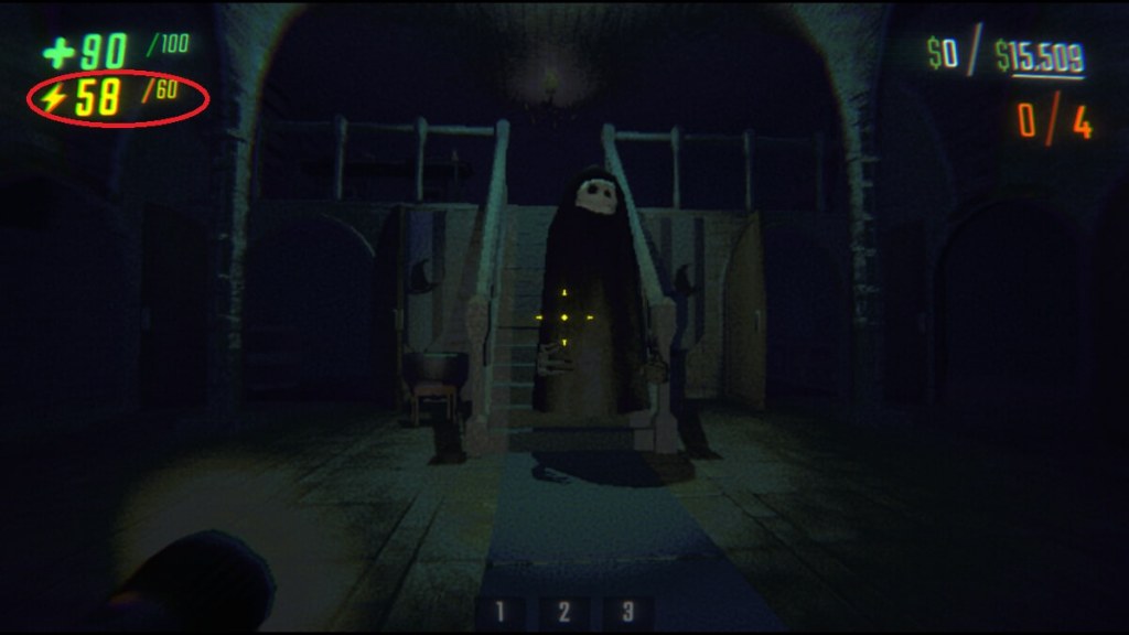 R.E.P.O screenshot of the Stamina meter in-game.