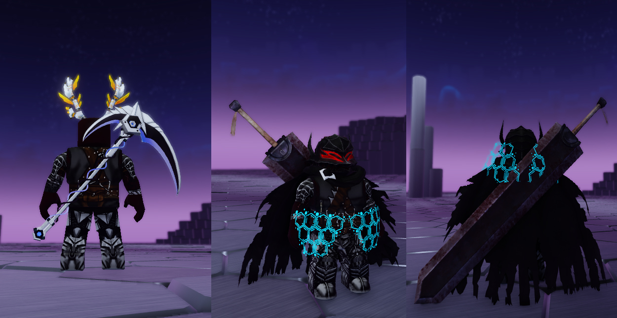 scythe and forcefield prize in roblox the hunt mega edition