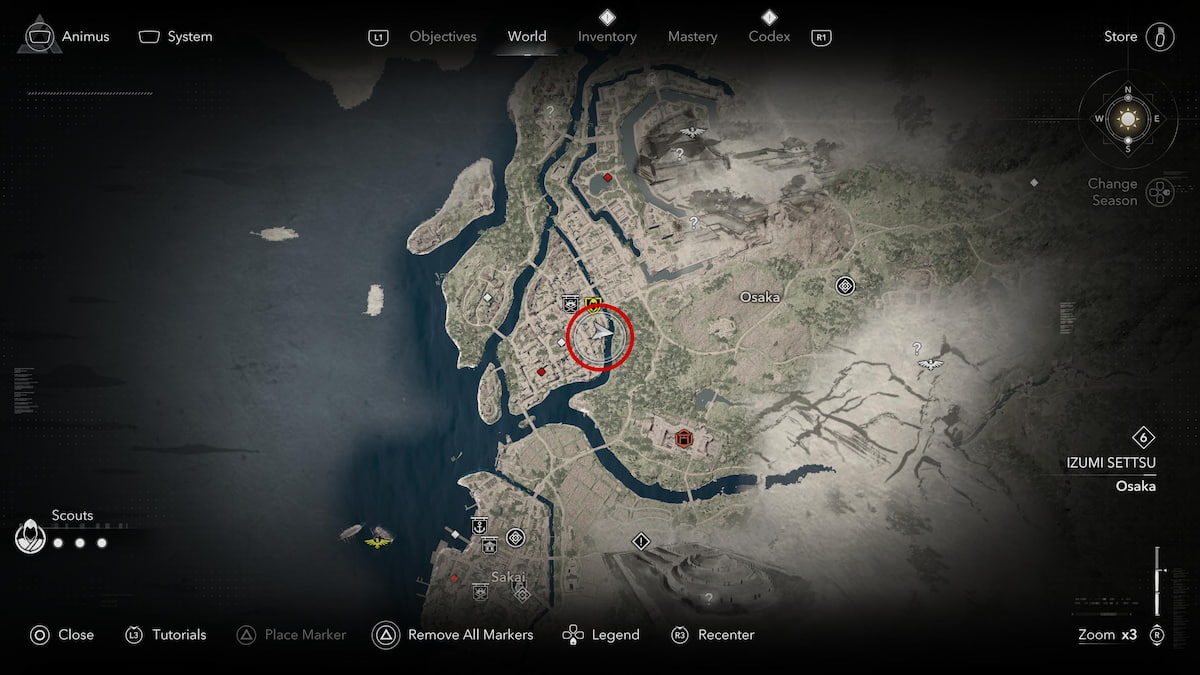 Secret Origami Letter from Shucho map location