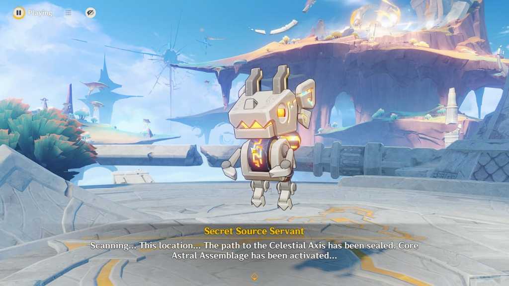 Secret Source Servant in The Frozen, Rekindling Land quest