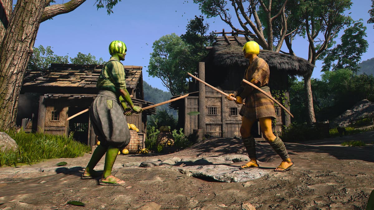 Suika and Makuwauri NPCs battling