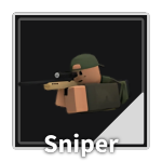 Sniper Tower from the Tower Defense Simulator Roblox experience