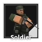 Soldier Tower from the Tower Defense Simulator Roblox experience