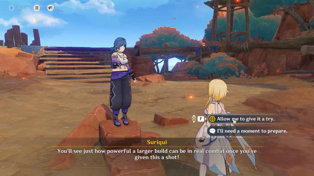 start the challenge by talking to suriqui