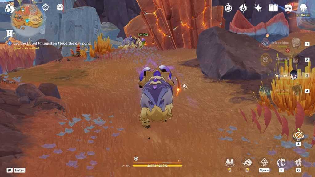 Smash the pulverite using the Tatankasaur