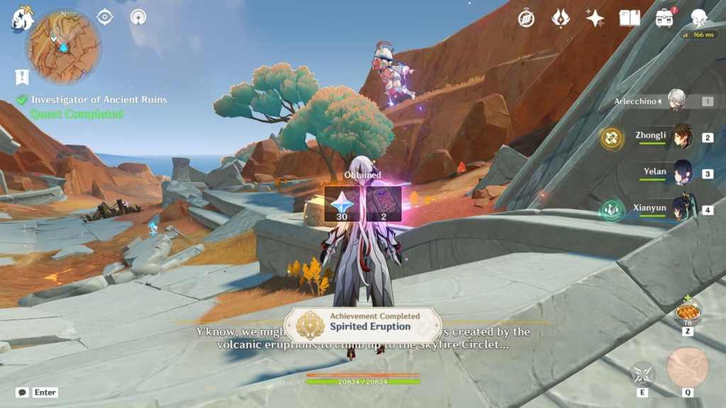 Rewards for completing The Way Into the Mountain and Investigator of Ancient Ruins quests