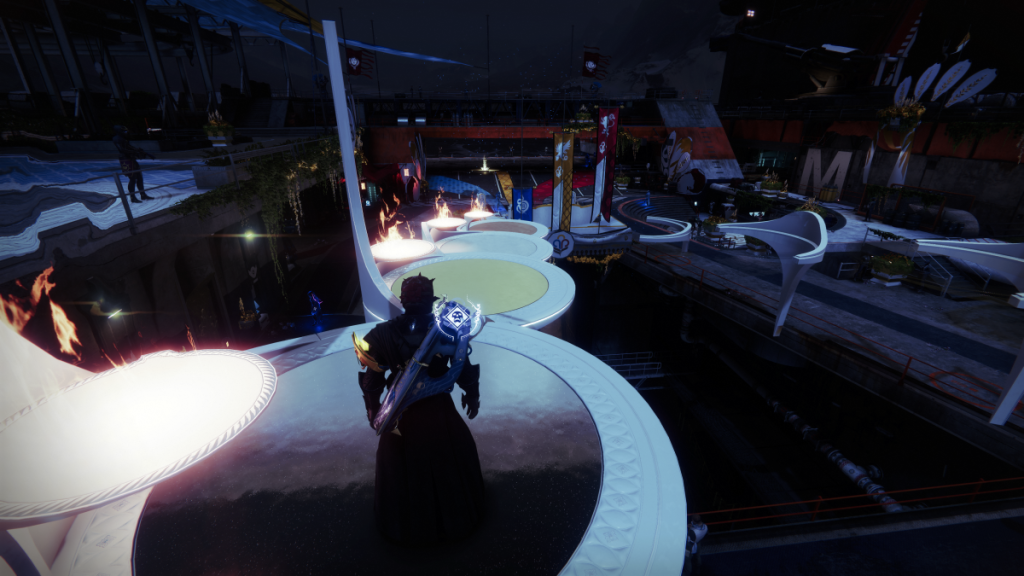 Destiny 2's Guardian Games podiums in The Tower.