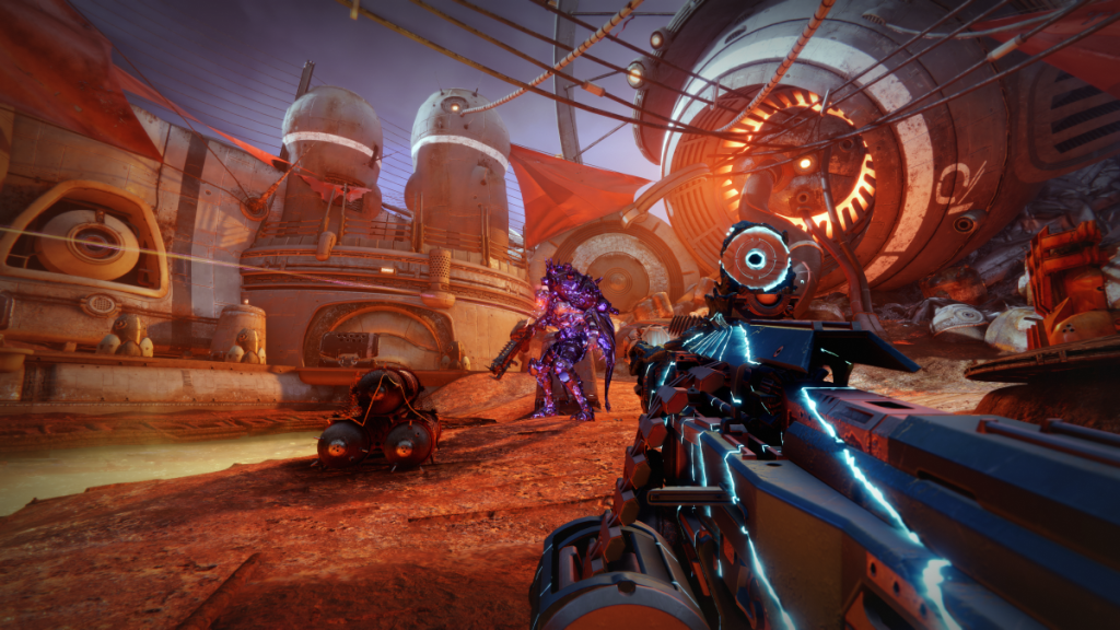 Destiny 2 Mechanist boss fight.