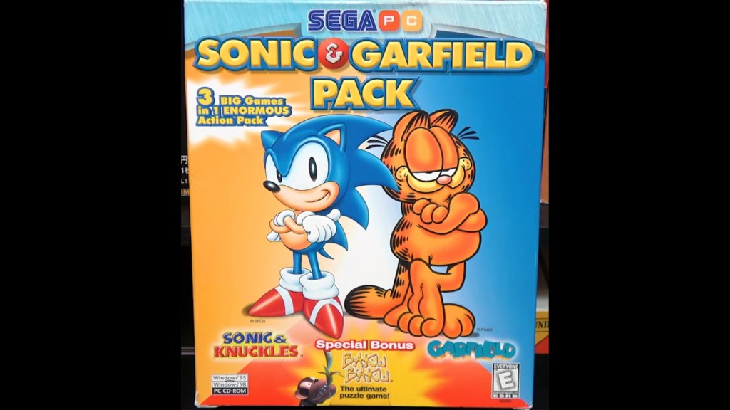 The Sonic & Garfield pack