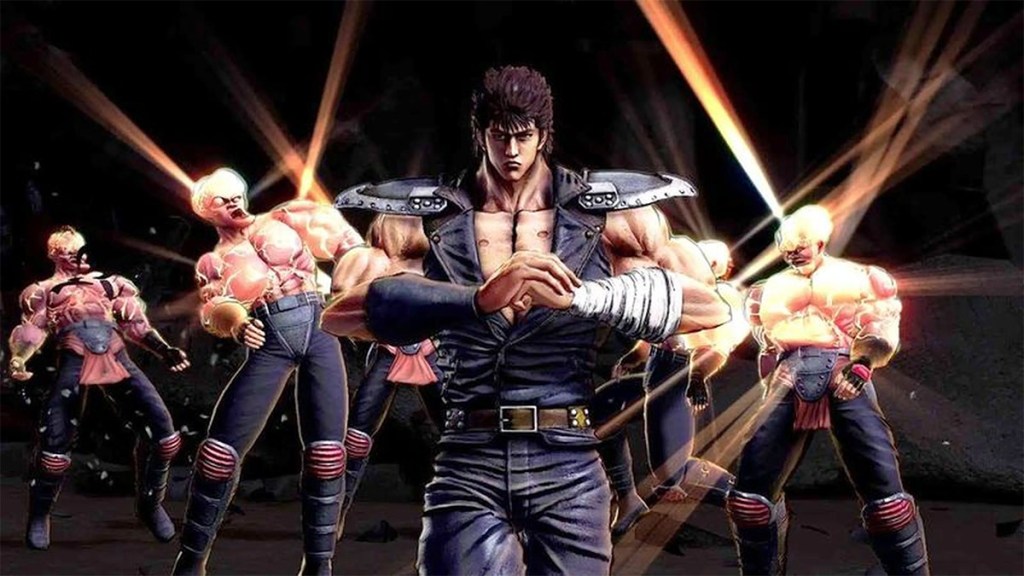 Ken Shiro defeating enemies