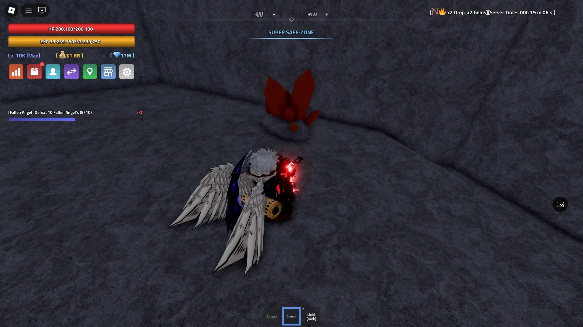 A player looking at a Enhance Stone ore node that spawned inside the Dungeon Cave