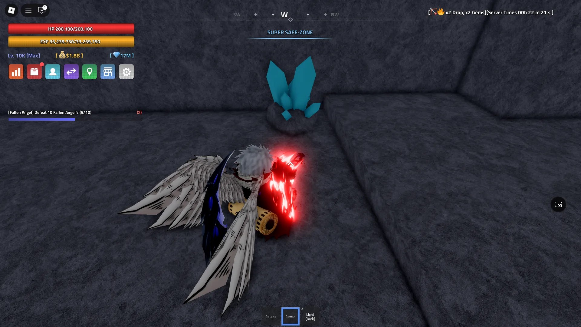 A player looking at a Tempest Ore node that spawned inside the Dungeon Cave