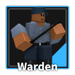 Warden Tower from the Tower Defense Simulator Roblox experience