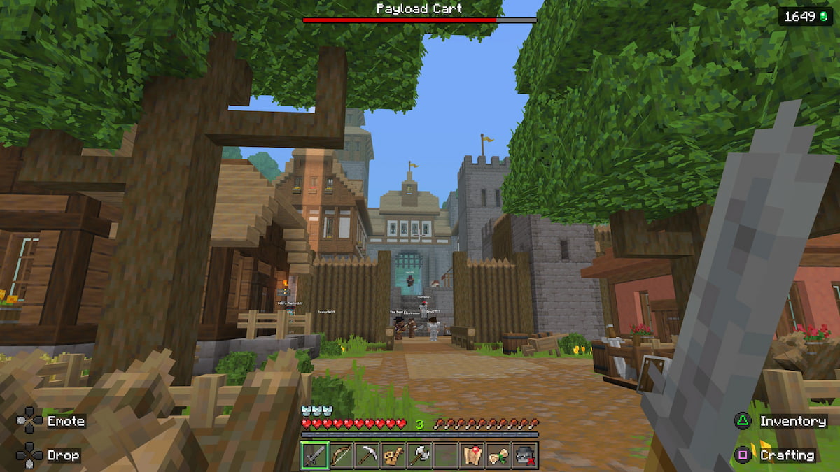 Minecraft Building A in Wilderness