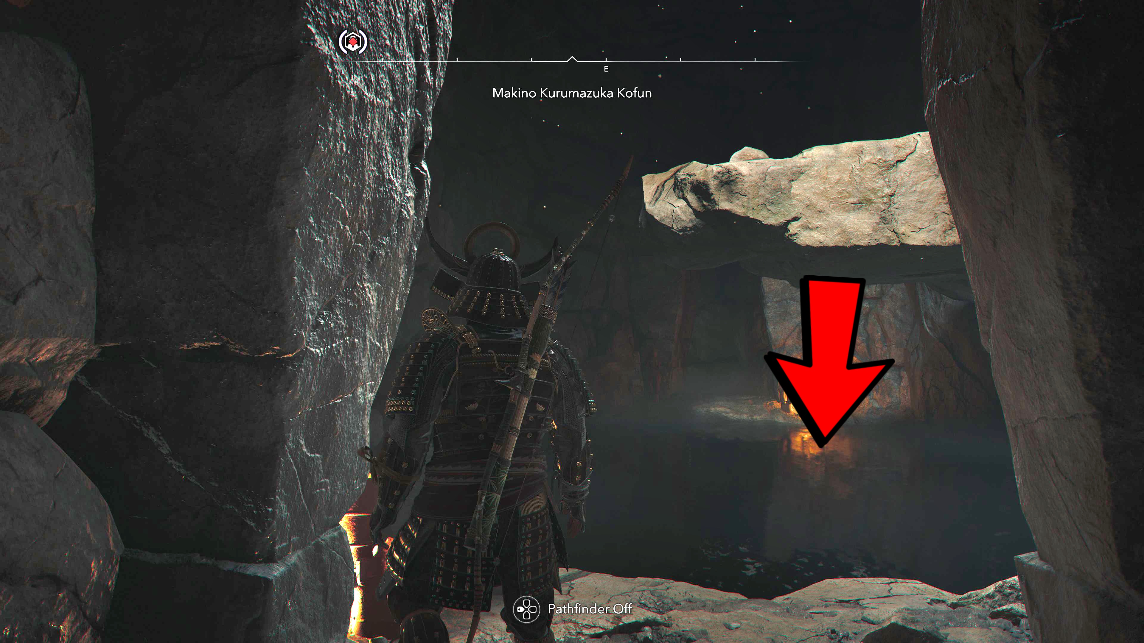 Water area in Makino Kurumazuka Kofun