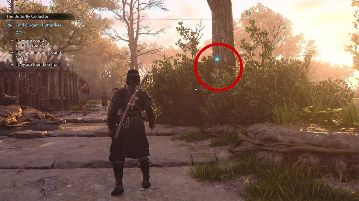 Secret Origami Letter from Mucho Butterfly on tree