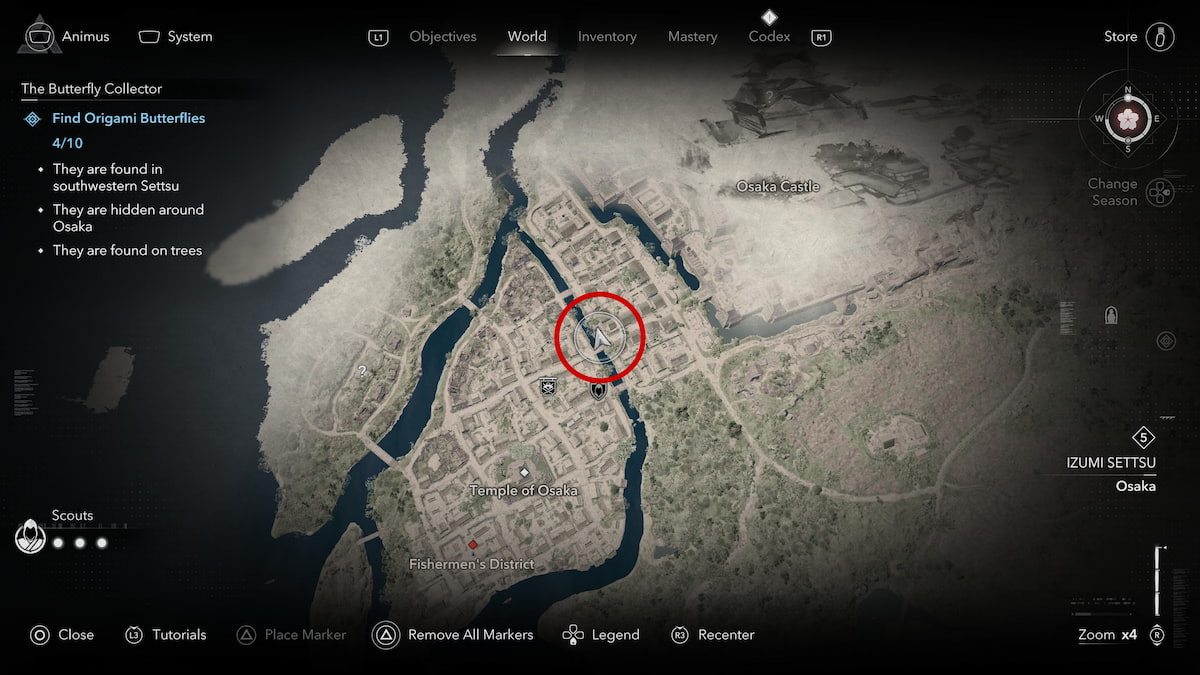 Secret Origami Letter from Richo map location