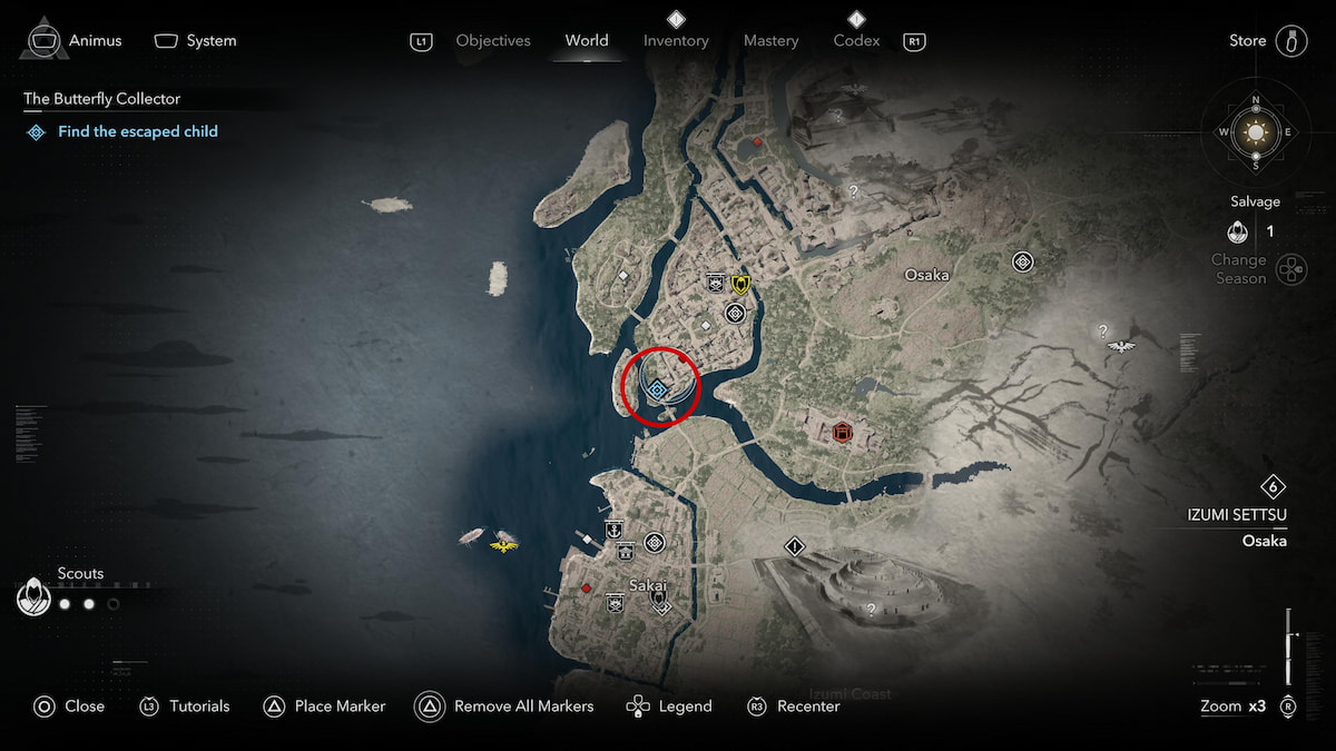 The Escaped Child map location