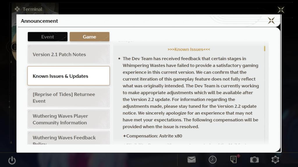 Information on the Whimpering Wastes update.