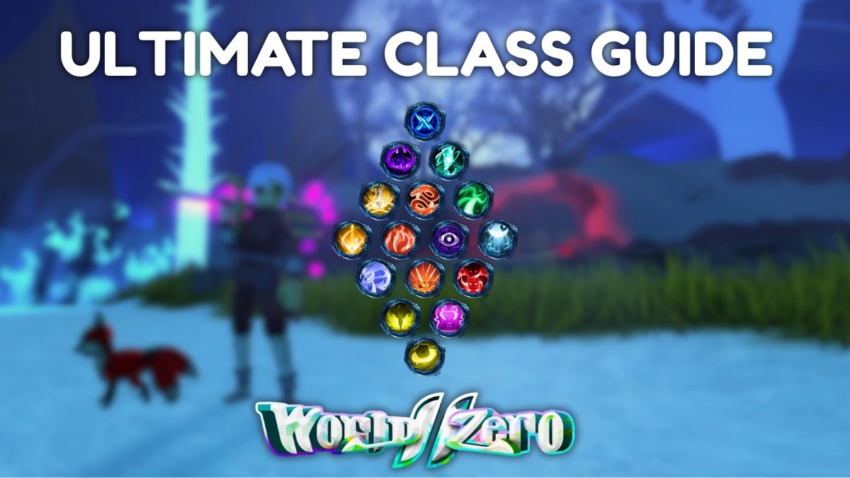 Preview of all available classes in the World // Zero Roblox experience