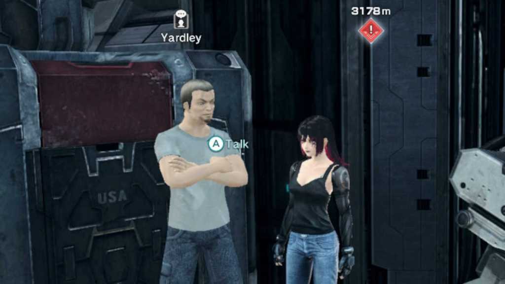 Yardley and player character in Xenoblade Chronicles X