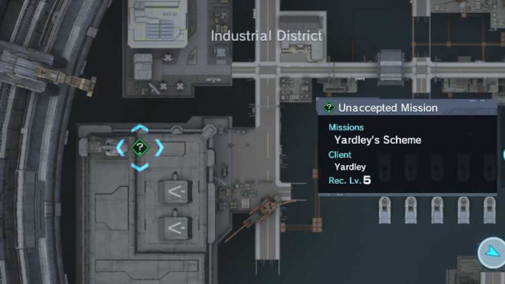 Where to pick up Yardley's Scheme in Xenoblade Chronicles X