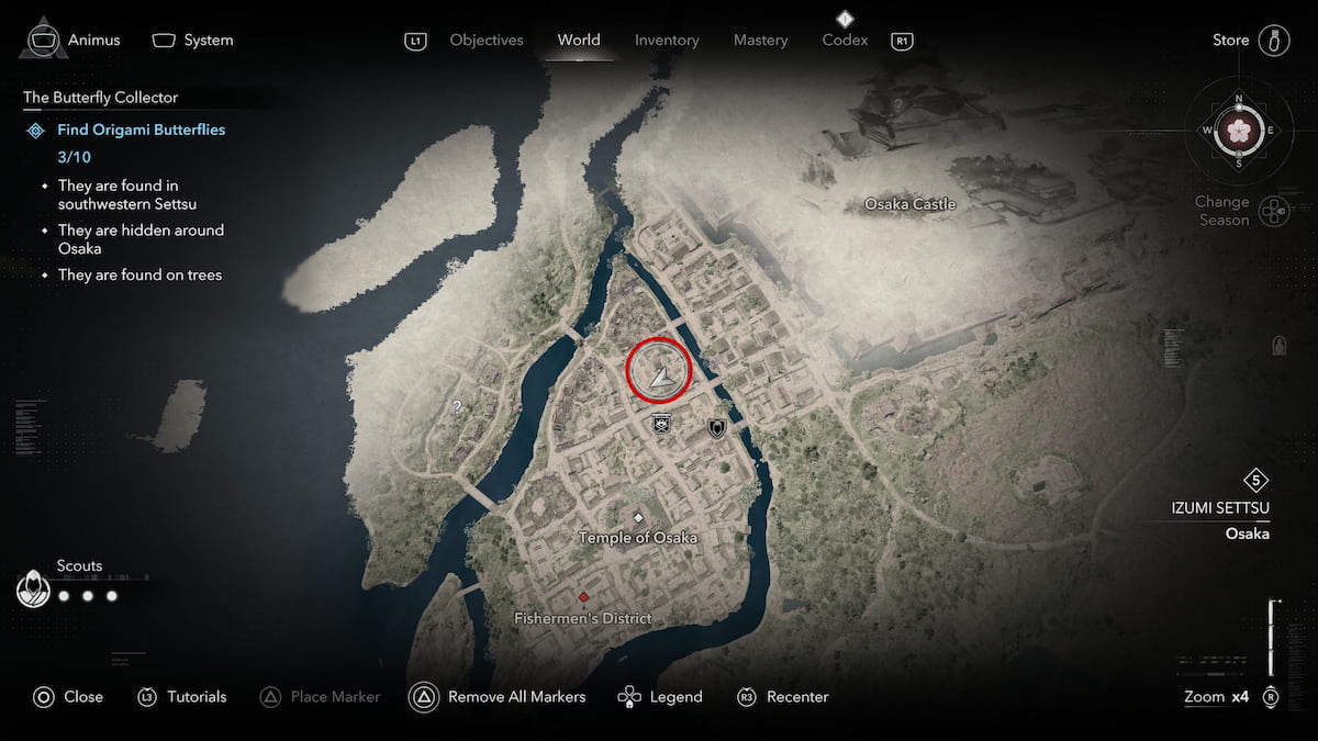 Yellow Butterfly Osaka map location