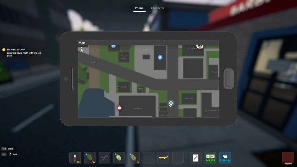 Barbershop location in Schedule 1