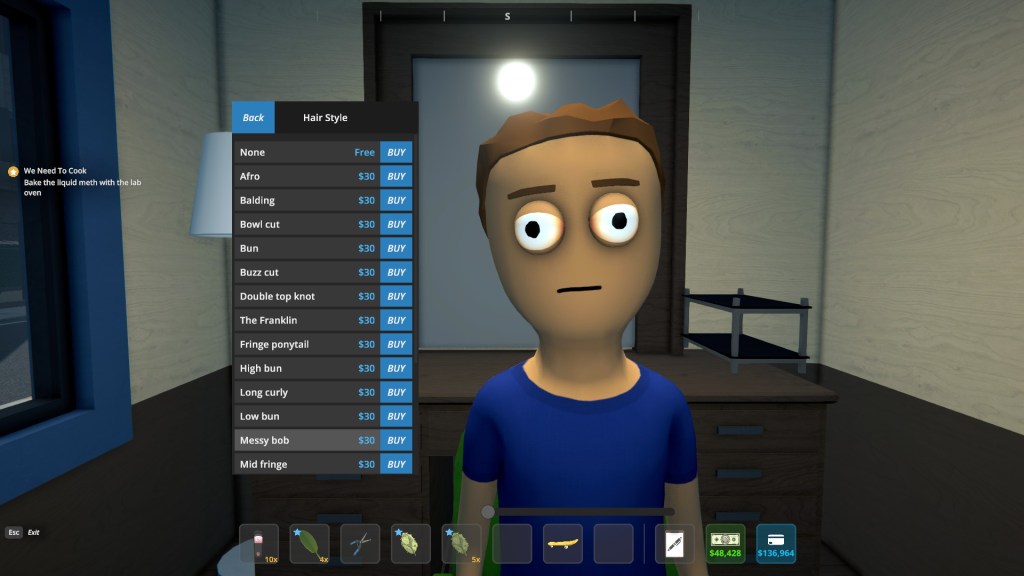 Haircut styles in Schedule 1