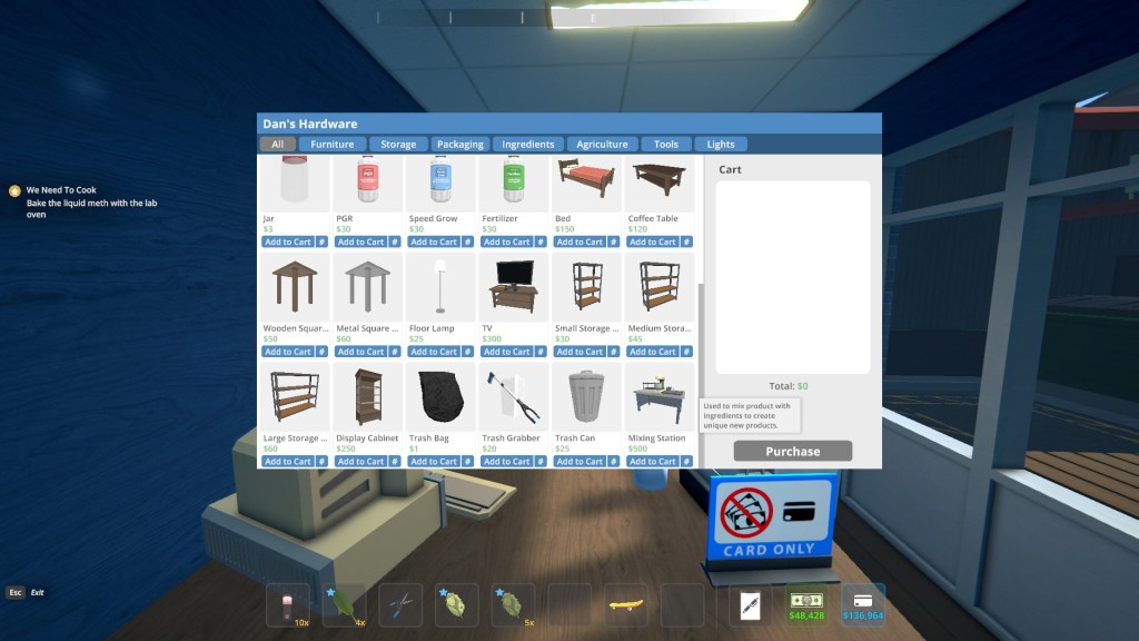 Dan's Hardware in Schedule 1